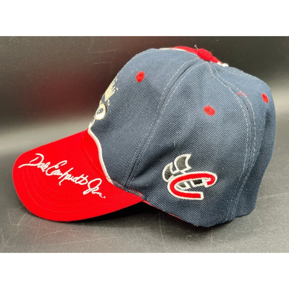 Dale Earnhardt Jr NASCAR Budweiser Racing‎ Hat Navy Red Embroidered #8 Signature